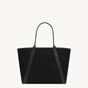 YSL Rive Gauche Tote Bag In Canvas in Black And Gold 780096 FAC3I 1075 - thumb-3