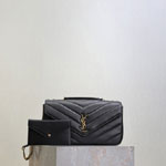 YSL Loulou Medium In Matelasse Lambskin 801439 AAEAX 1000