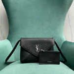 YSL Cassandre Envelope Messenger In Lambskin 801490 AACIU 1000