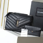 YSL Loulou Large In Matelasse Lambskin in Black 803541 AAEAX 1000