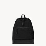 YSL City Backpack In Nylon Canvas And Leather In Black 821007 FAEEF 1000