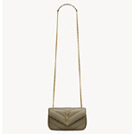 YSL Loulou Mini In Lambskin in Grey 821749 AAEAX 3775