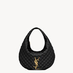 YSL Icare Hobo In Quilted Nappa In Black 858160 AAANG 1000
