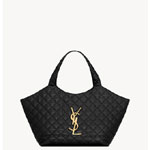 YSL Icare Medium In Quilted Nappa in Black 858191 AAANG 1000