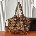 YSL Icare Medium In Wood Beads 862071 KAAAZ 9384