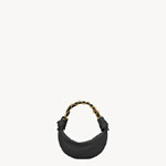 YSL Amalia Mini Hobo In Lambskin In Black 862558 AACX7 1000