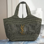 YSL Icare Medium In Raffia 868748 GAAGU 3877