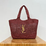 YSL Icare Medium In Raffia 868748 GAAGU 6499