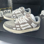 Amiri Crystal Skel-Top Low in Grey AMFOSR1059-030