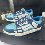 Amiri Crystal Skel-Top Low in Blue AMFOSR1059-420