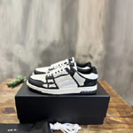 Amiri Skel-Top Low in Black White AWFOSR1081-004