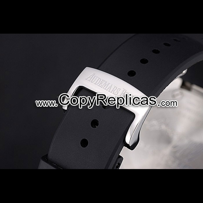 Swiss Audemars Piguet Royal Oak Offshore Black Yellow Dial Stainless AP5550 - Photo-4