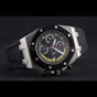 Swiss Audemars Piguet Royal Oak Offshore Black Yellow Dial Stainless AP5550 - thumb-2