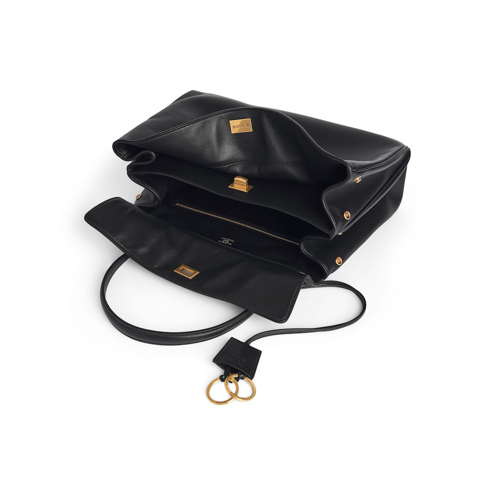 Balenciaga Rodeo Medium Handbag in Black 789772 2AA4V 1000 - Photo-3