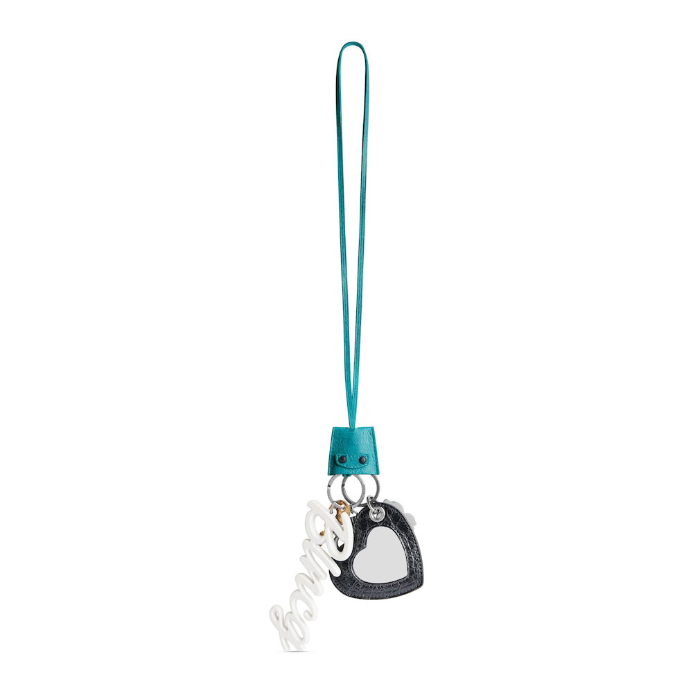 Balenciaga Le City Charm Heart in Turquoise 795650 2ABGF 4861