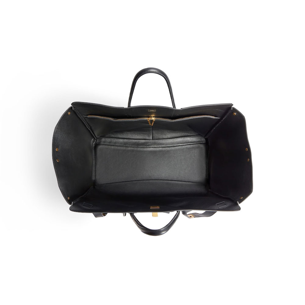 Balenciaga Bel Air Xl Carry All Bag in Black 805480 2ABAV 1000 - Photo-3