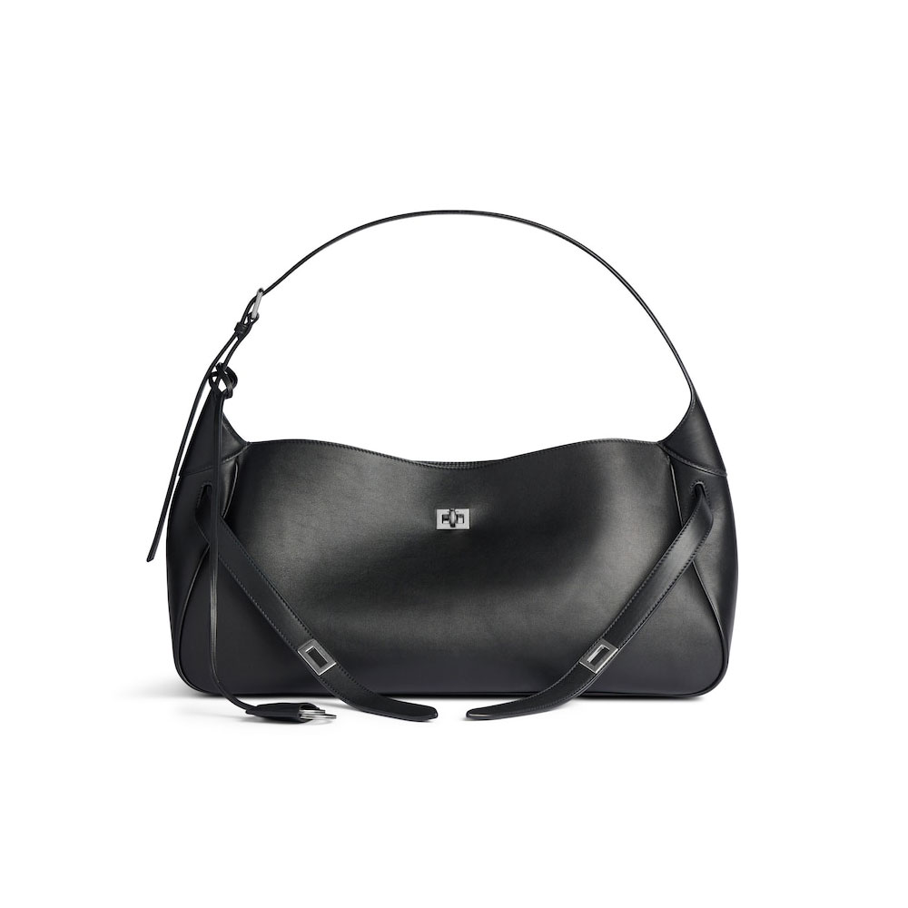 Balenciaga Bel Air Medium Shoulder Bag in Black 805760 2ABAW 1000