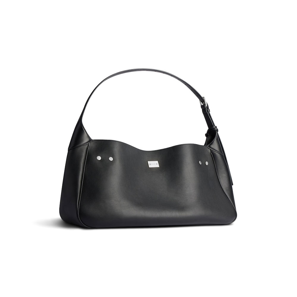Balenciaga Bel Air Medium Shoulder Bag in Black 805760 2ABAW 1000 - Photo-2