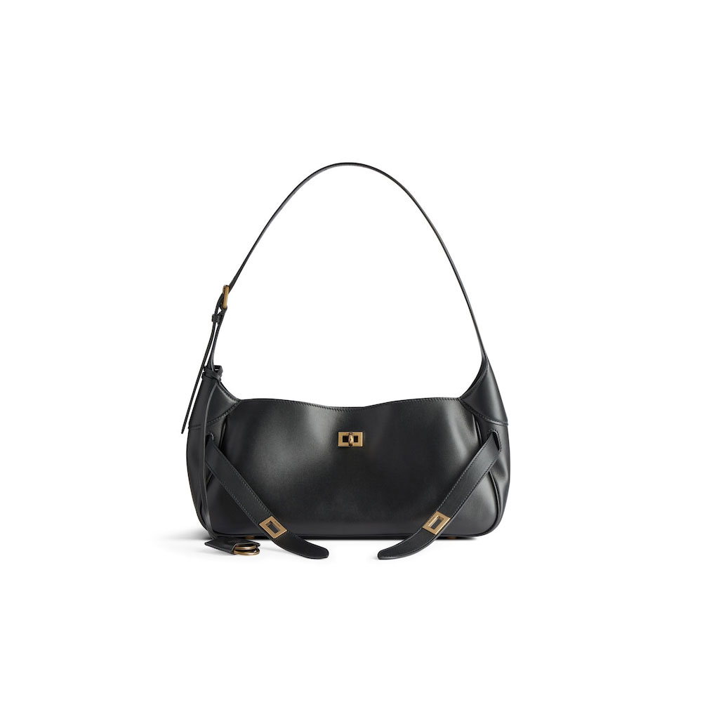 Balenciaga Bel Air Small Shoulder Bag in Black 810680 2ABAV 1000