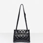 Balenciaga B Medium Shoulder Bag Black 593371 1NH57 1000 - thumb-2