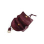 Balenciaga Rodeo Mini Bag in burgundy smooth calfskin 795456 2AA4V 1000 - thumb-4