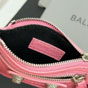 Balenciaga Le Cagole Zip Pouch Keychain Charms Pink 795657 2AA8D 6904 - thumb-5