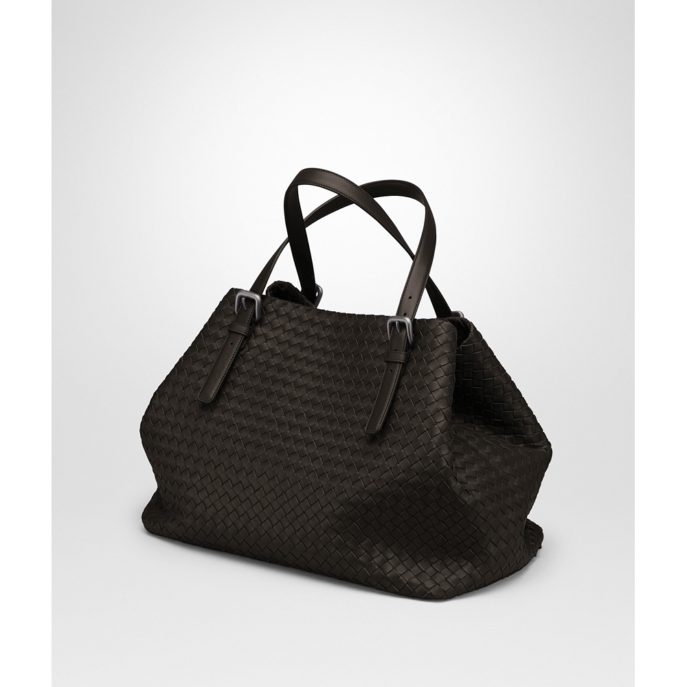 Bottega Veneta large tote bag in espresso intrecciato nappa 45278199VN - Photo-2