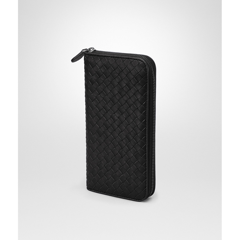 Bottega Veneta document case in nero intrecciato lambskin 46403554QL - Photo-2
