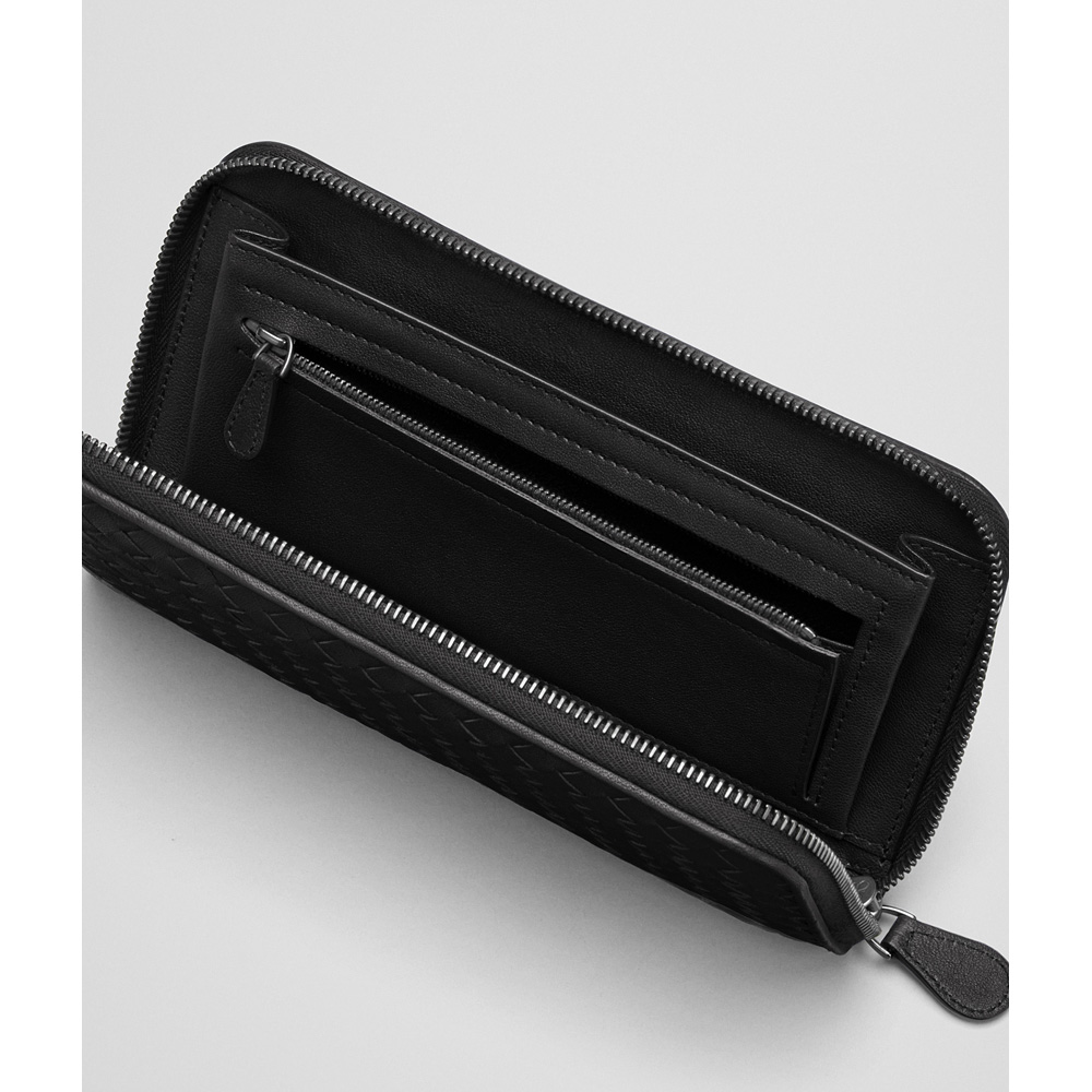 Bottega Veneta document case in nero intrecciato lambskin 46403554QL - Photo-4
