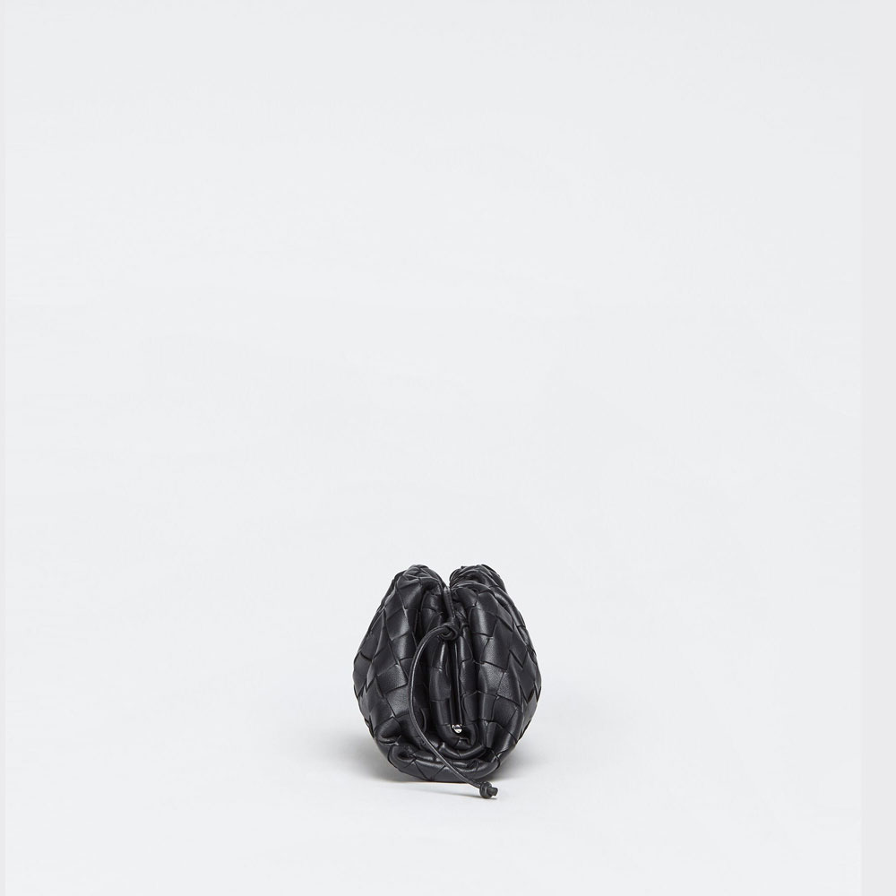 Bottega Veneta Mini Pouch in Black 585852 VCPP 18803 - Photo-2