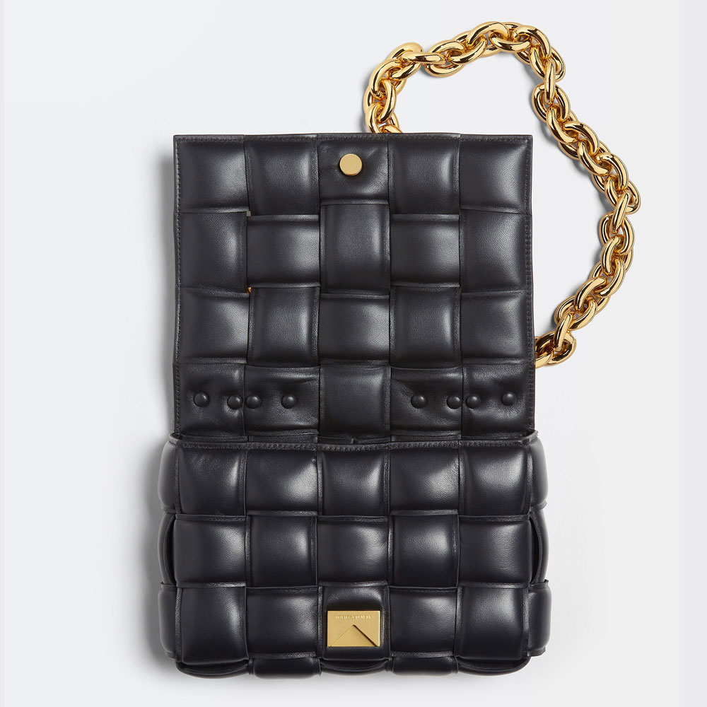 Bottega Veneta Chain Cassette in Black 631421 VBWZ 08425 - Photo-2
