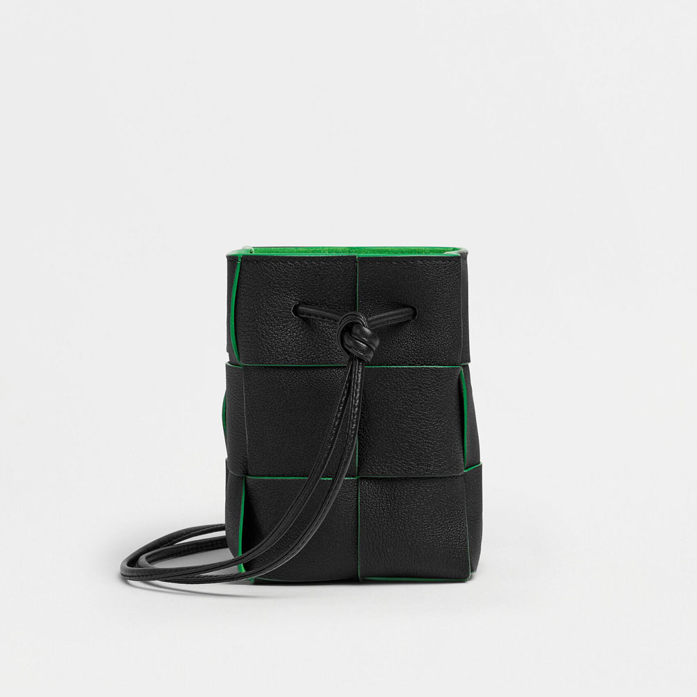 Bottega Veneta Mini Cassette Bucket Bag Black 680217 V1Q7 11091 - Photo-2