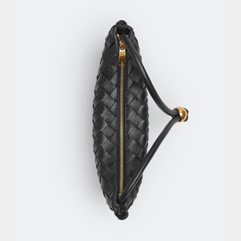 Bottega Veneta Small Turn Pouch Black 701023 V1W5 18425 - Photo-3