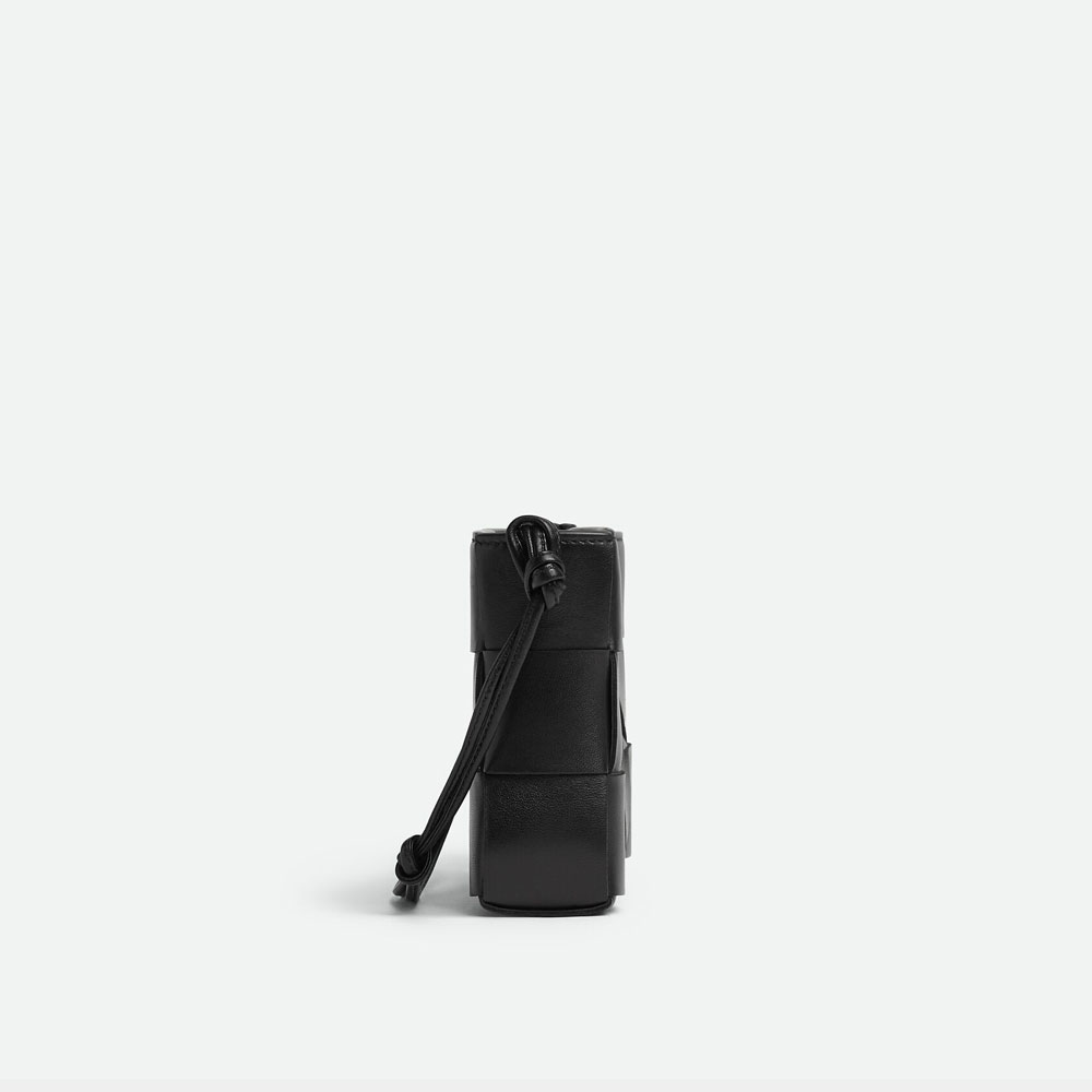 Bottega Veneta Cassette Pouch On Strap Black 730543 VCQC 48425 - Photo-2
