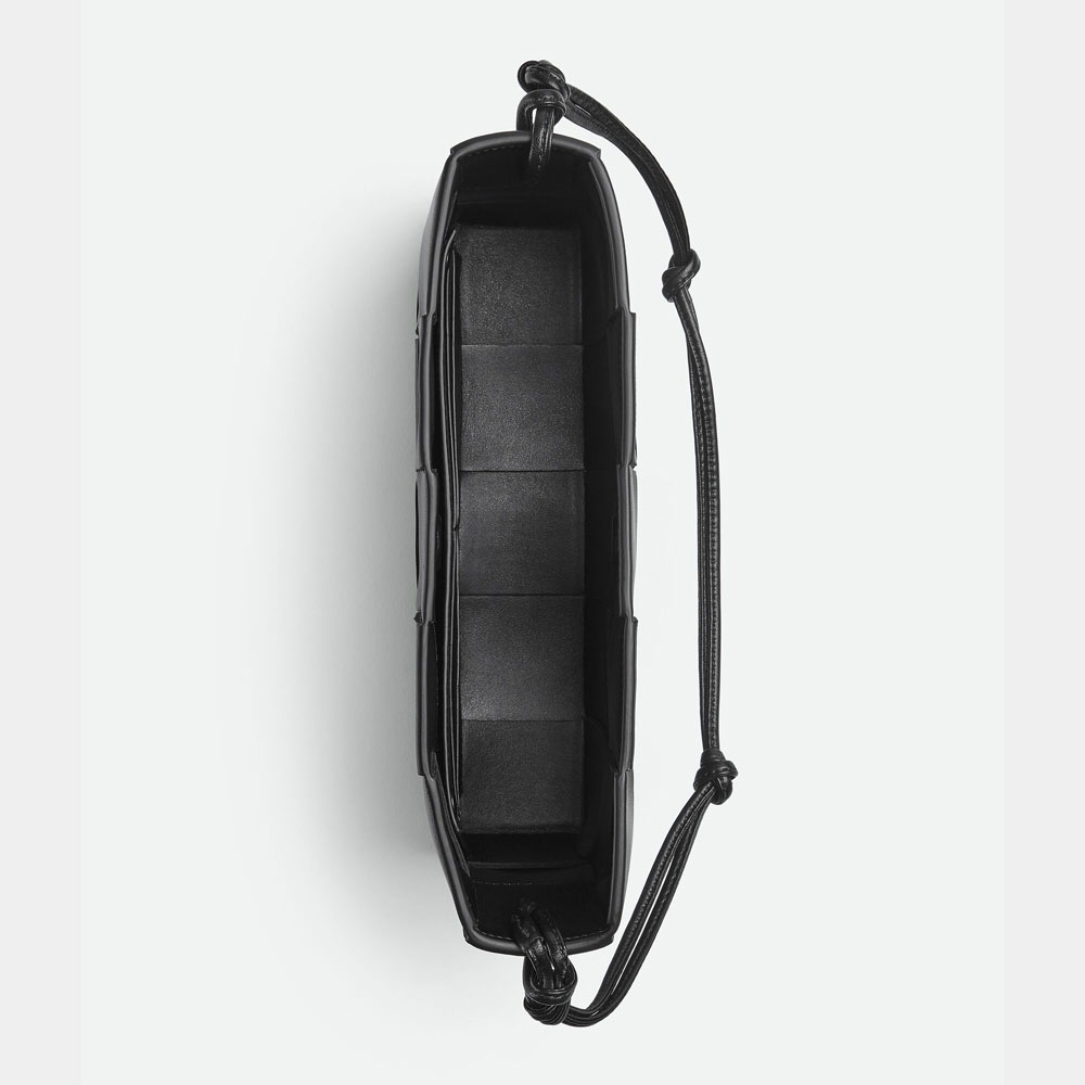 Bottega Veneta Cassette Pouch On Strap Black 730543 VCQC 48425 - Photo-3