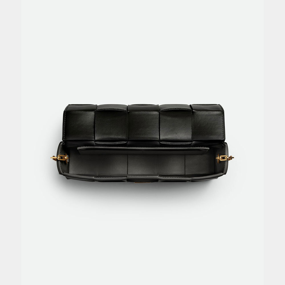 Bottega Veneta Cassette Pouch On Chain Black 741713 VCQC 18425 - Photo-3