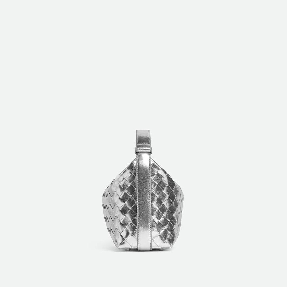 Bottega Veneta Wallace in Silver 754443 V4P11 8101 - Photo-3