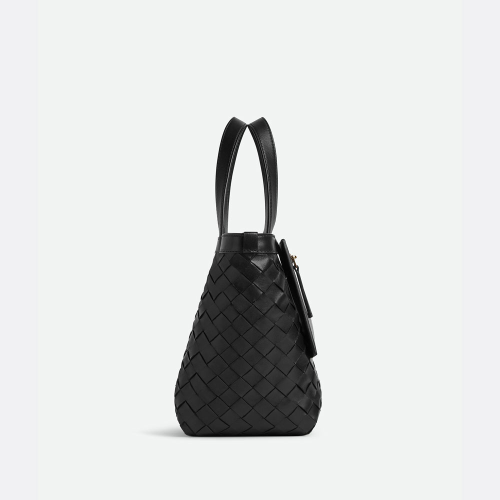 Bottega Veneta Small Flip Flap in Black 754916 VCPP 11019 - Photo-2