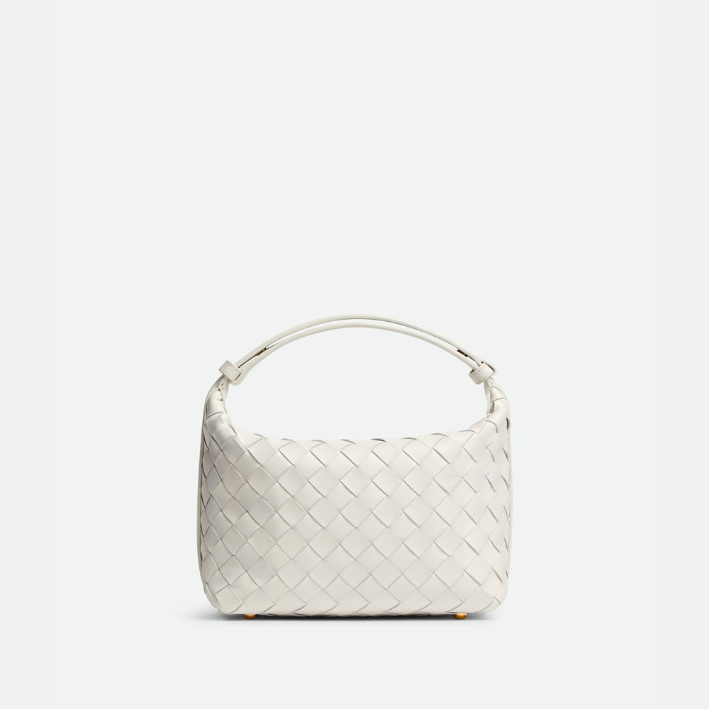 Bottega Veneta Mini Wallace in White Vernis 777898 V3TJ 18583 - Photo-3