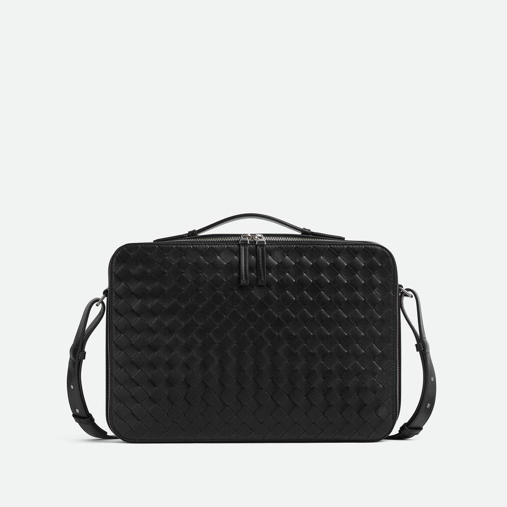 Bottega Veneta Getaway Slim Briefcase in Black 786662 V2HL1 8803
