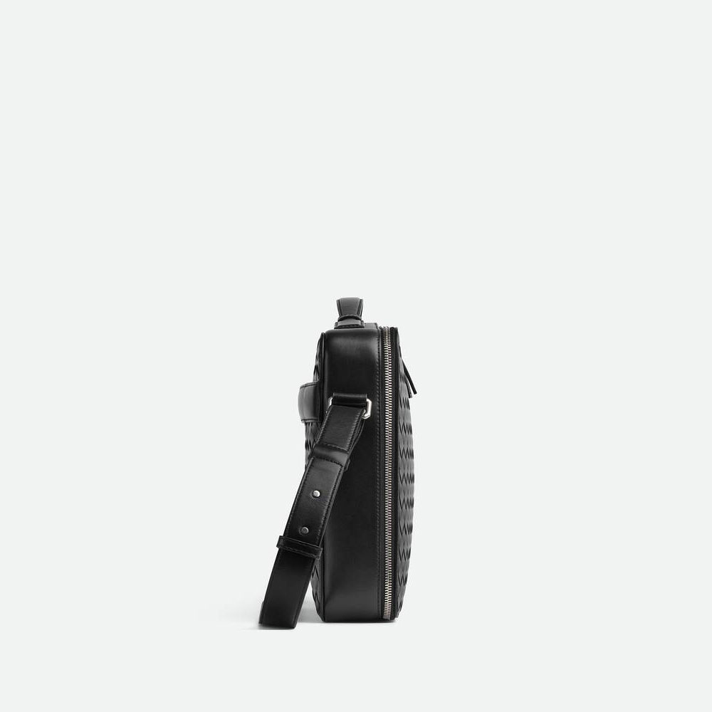 Bottega Veneta Getaway Slim Briefcase in Black 786662 V2HL1 8803 - Photo-3