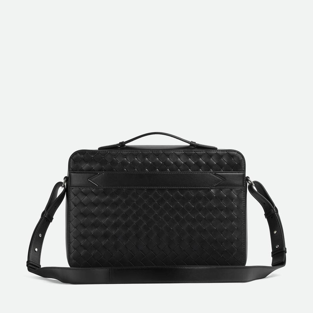 Bottega Veneta Getaway Slim Briefcase in Black 786662 V2HL1 8803 - Photo-4
