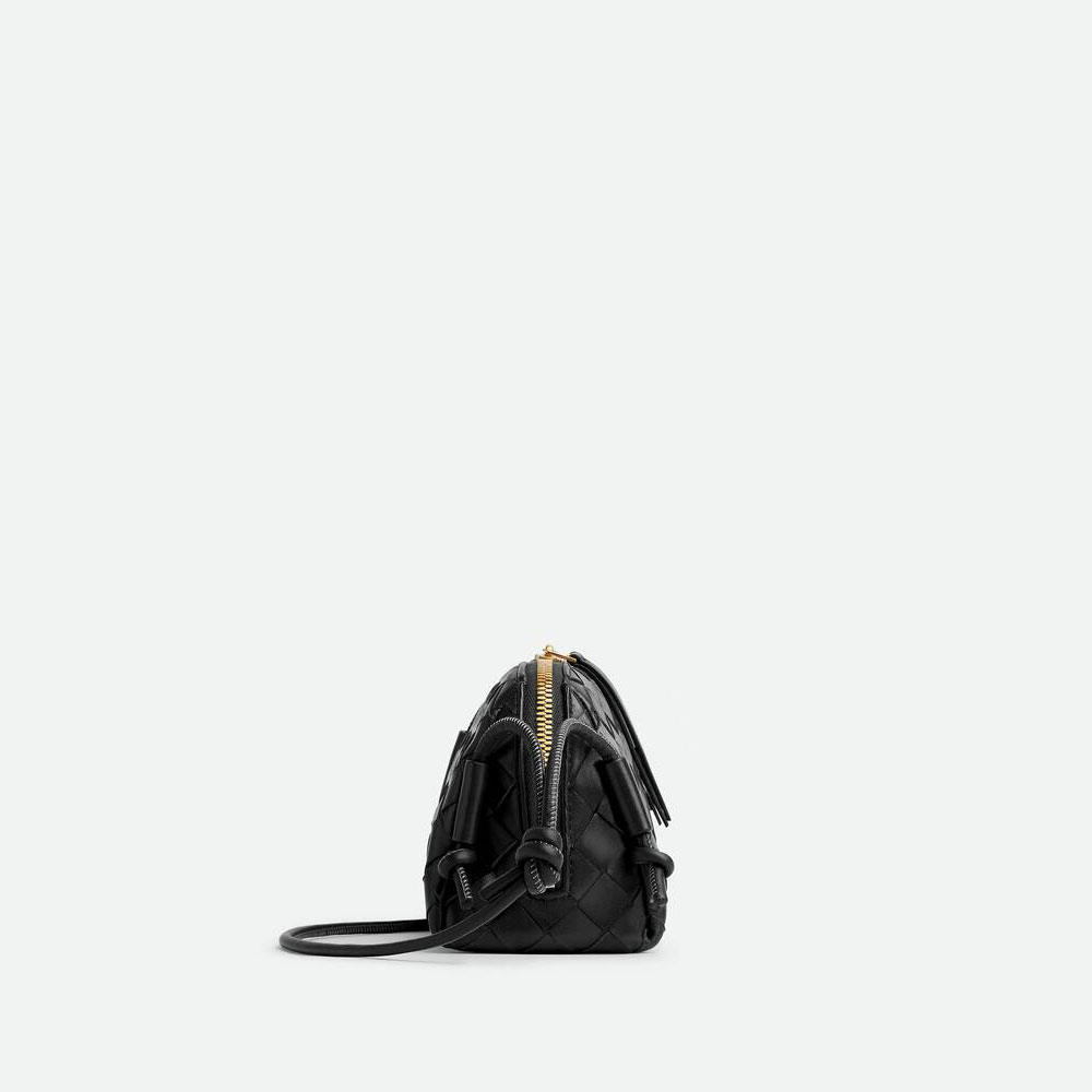 Bottega Veneta Concert Pouch in Black 794258 VCPP1 8425 - Photo-3