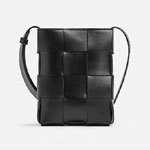 Bottega Veneta Mini Cassette Crossbody Bag Black 729298 VBWD 38803