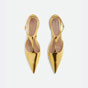 Bottega Veneta Rocket T-Bar Ballerina Flat in Gold 740412 V2VK 08265 - thumb-2