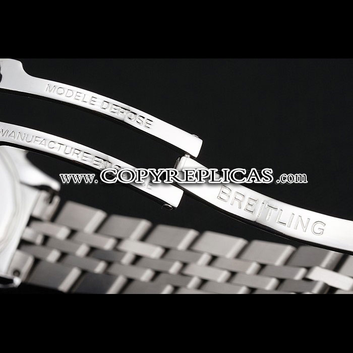 Breitling Colt Lady Light Blue Dial Diamond Hour Marks Stainless Steel Case Bracelet BL5724 - Photo-4