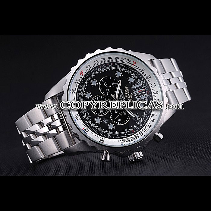 Breitling Professional Chronospace Black Dial Stainless Steel Bracelet BL5760 - Photo-2