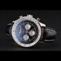 Swiss Breitling Navitimer Black Dial Stainless Stell Case Black Leather Strap BL5644 - thumb-2