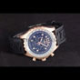 Breitling Navitimer Rosegold Bezel Rubber Strap Black Dial BL5693 - thumb-2