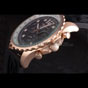 Breitling Navitimer Rosegold Bezel Rubber Strap Black Dial BL5693 - thumb-4